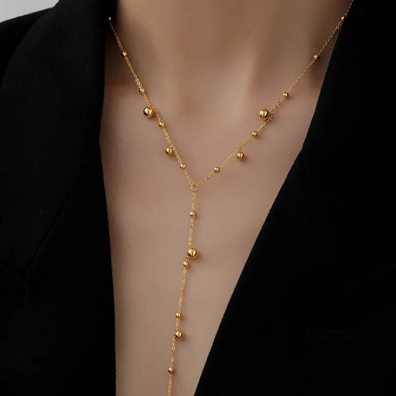 Y Moon Necklace