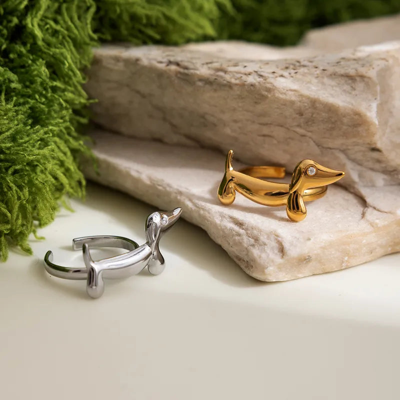 Pet Love Adjustable Rings Set