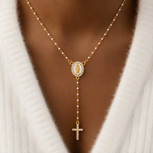 Radiant Grace Rosary Necklace