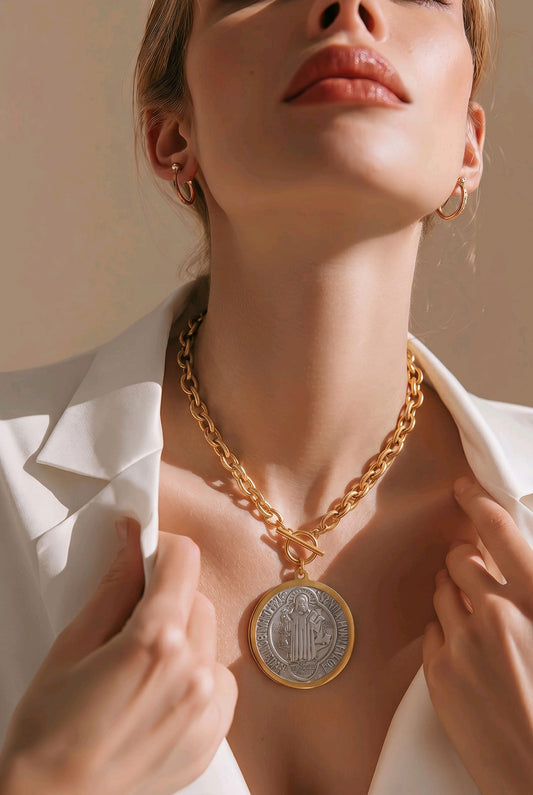 San Benito Medallion Necklace